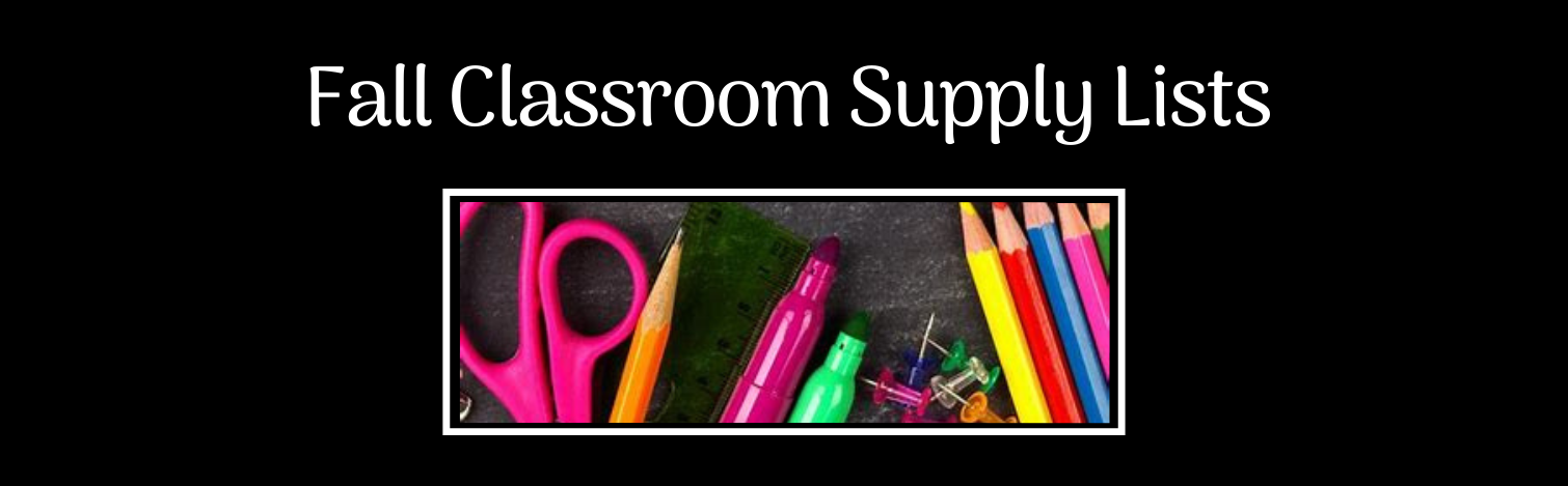 Fall Supply List page banner